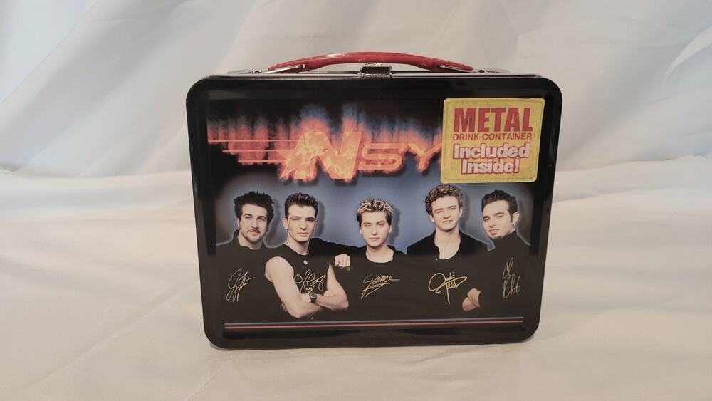 Vintage NSYNC Metal Lunch Box Tin w/ Metal Drink Container – NECA Licensed